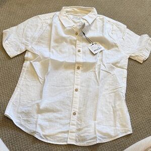 Zara Kids White Button Down Shirt